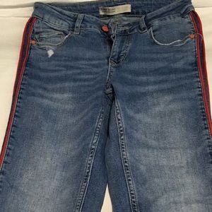 Striped Zara jeans
